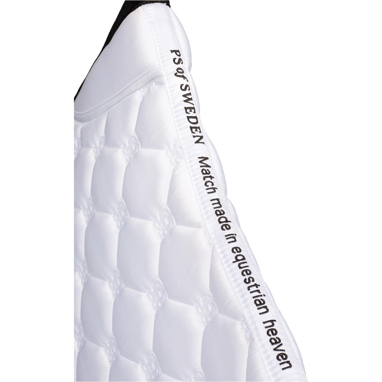 2025 PS of Sweden Vintage Monogram Dressage Saddle Pad 1110-120-090 - White / Black